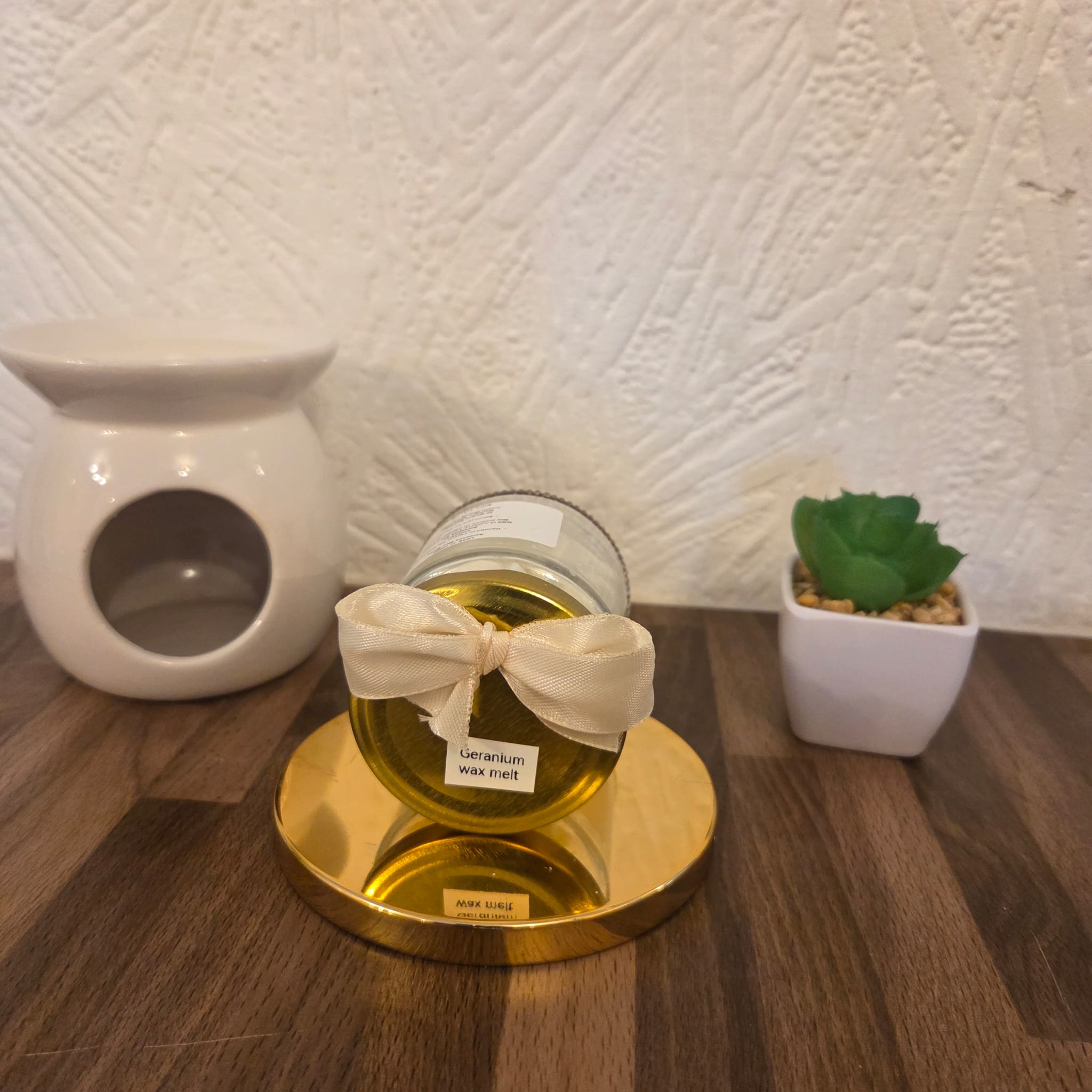 Luxury Geranium Wax Melts – Handmade Scented, Eco Mason Jar
