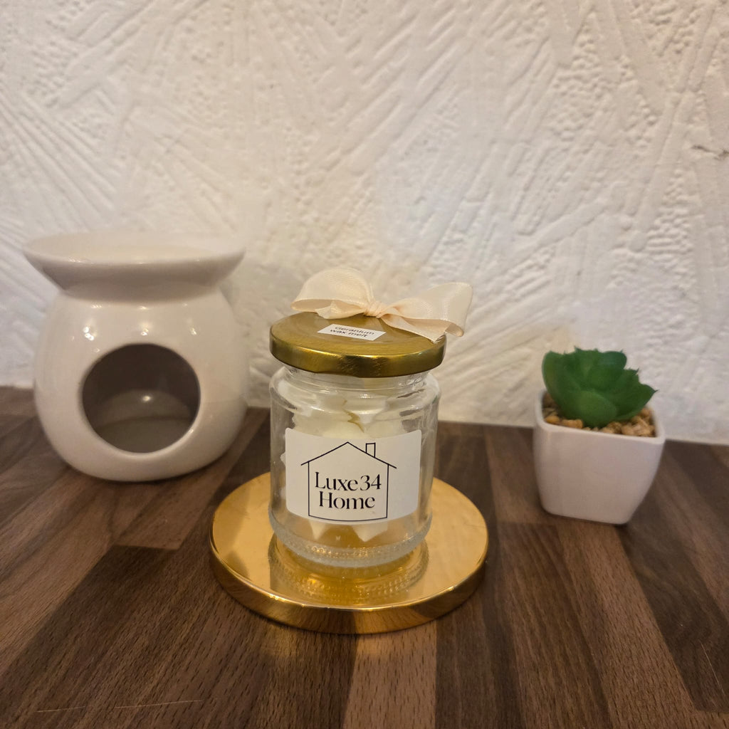 Luxury Geranium Wax Melts – Handmade Scented, Eco Mason Jar