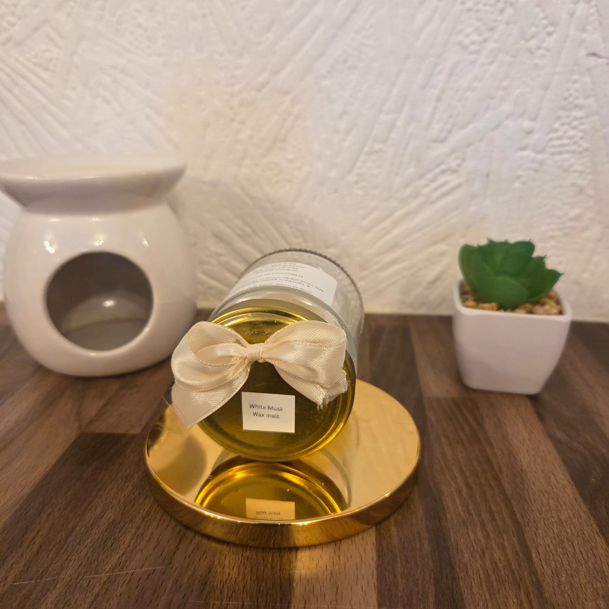 Luxury White Musk Wax Melts – Handmade Scented, Eco Mason Jar