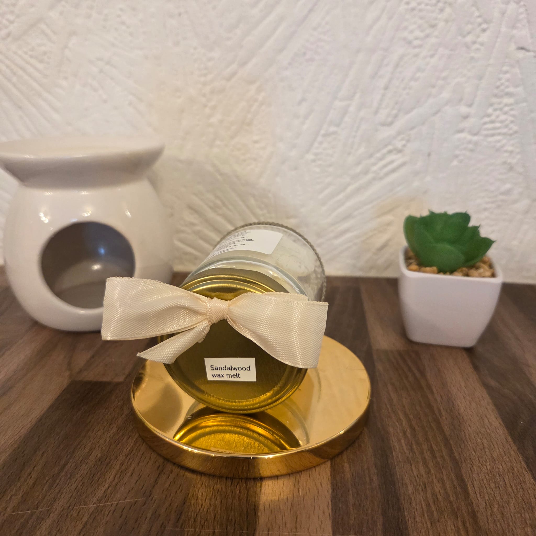 Luxury Sandalwood Wax Melts – Handmade Scented, Eco Mason Jar