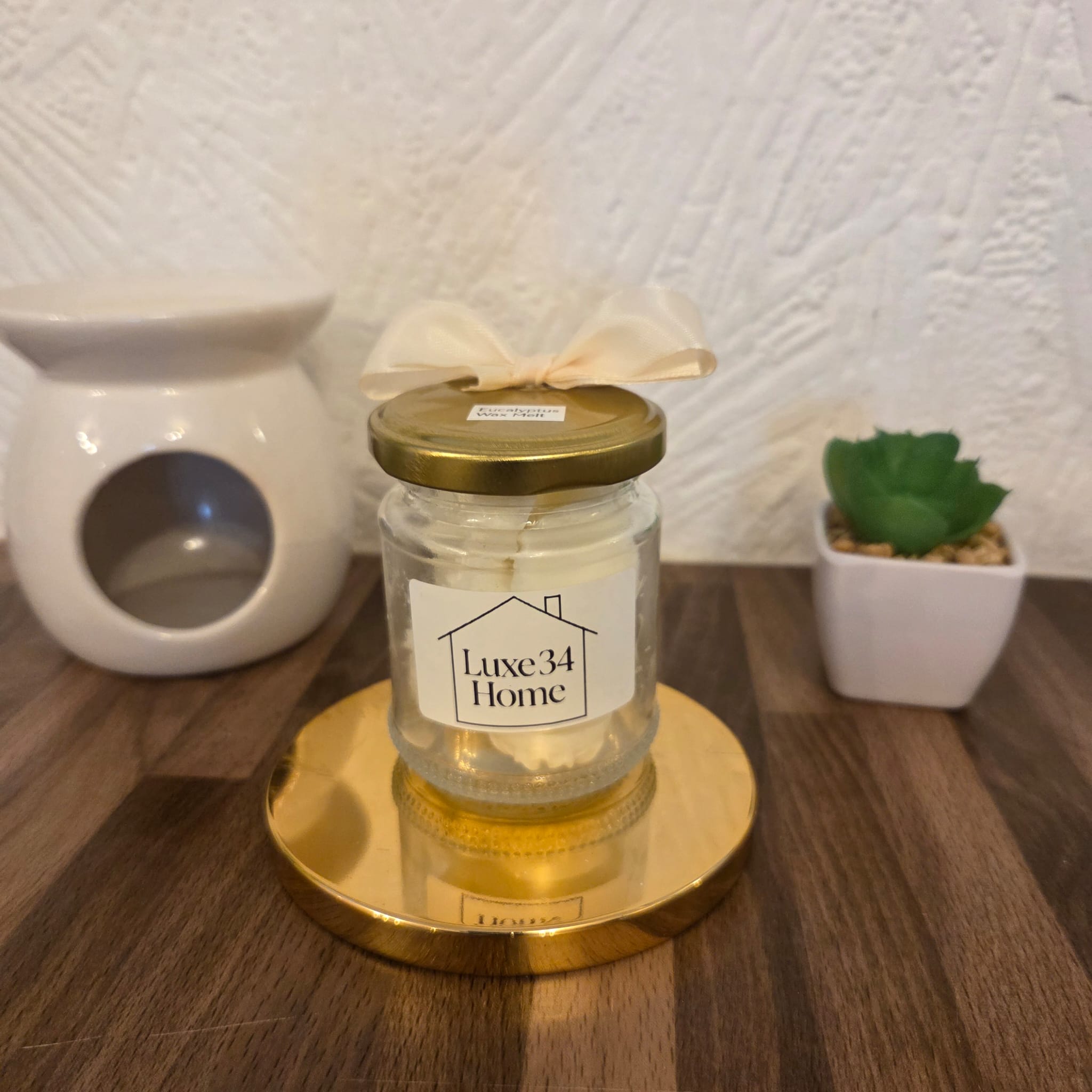 Luxury Eucalyptus Wax Melts – Handmade Scented, Eco Mason Jar
