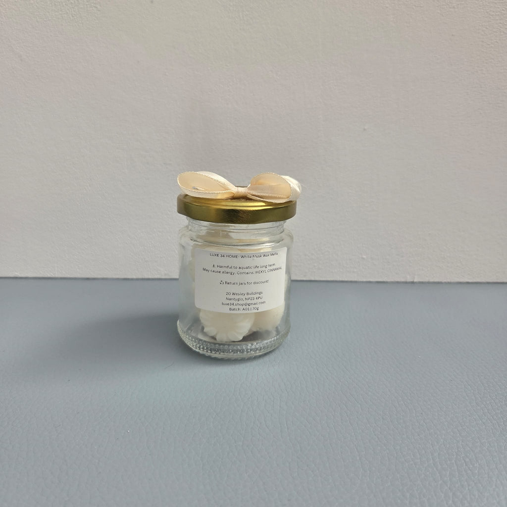  White Musk Wax Melts | Soft Creamy & Calming | Hand Poured Soy Wax 