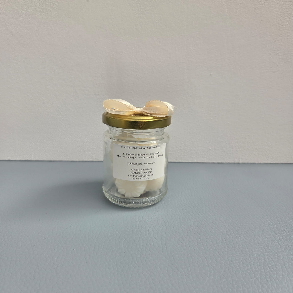  White Musk Wax Melts | Soft Creamy & Calming | Hand Poured Soy Wax 
