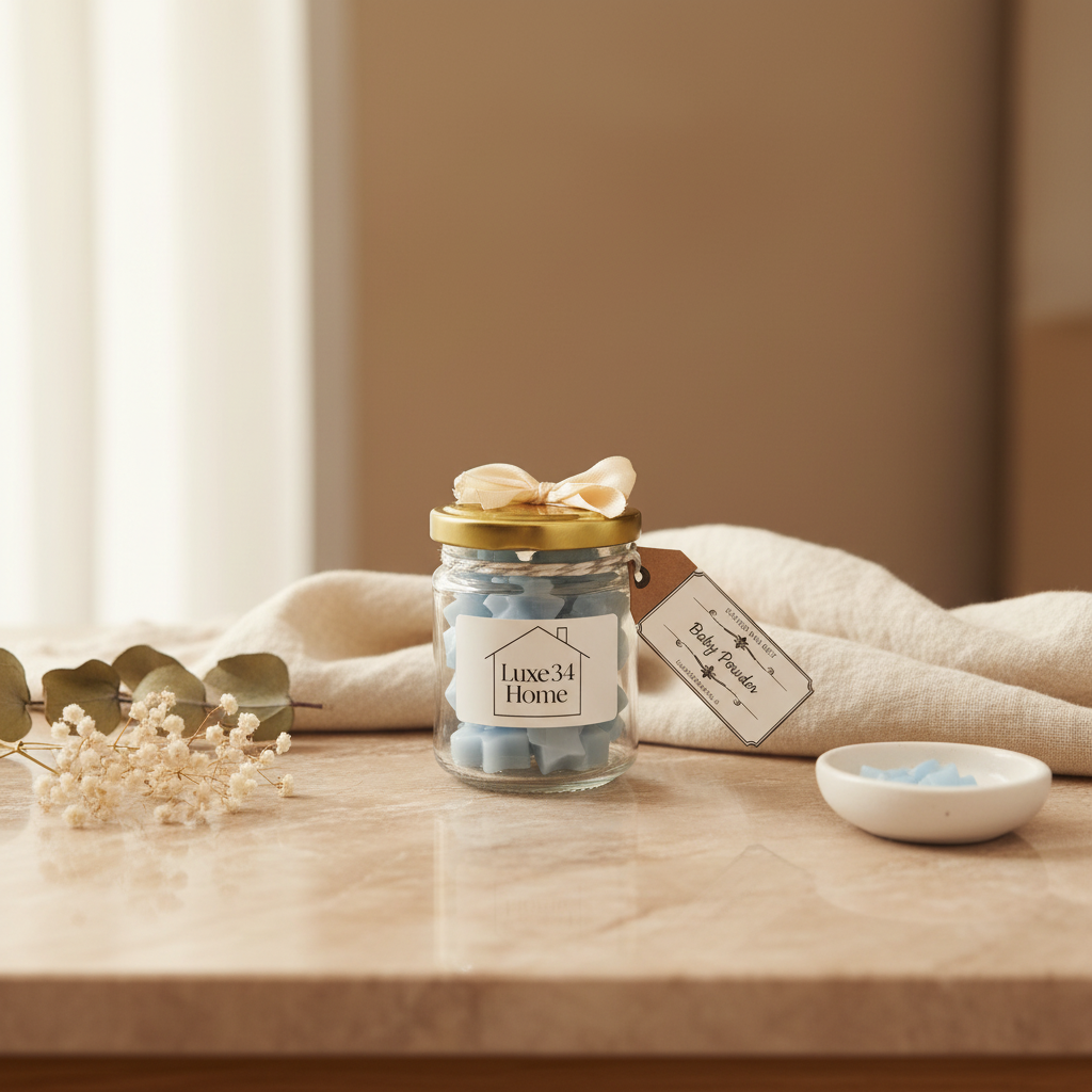 Baby Powder Wax Melts styled
