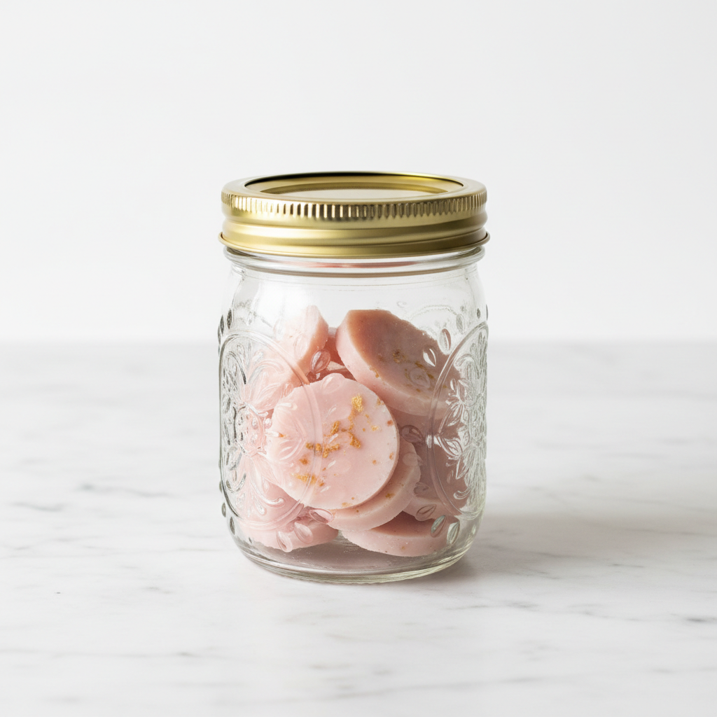 Luxury Grapefruit Wax Melts in eco mason jar – handmade scented wax melt by Luxe 34 Home
